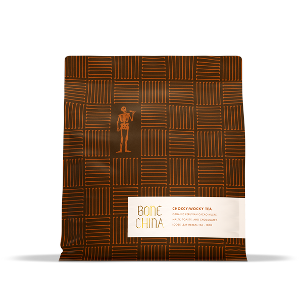 Chocolate Tea – Cacao Husk, Low Caffeine Indulgence | Bone China